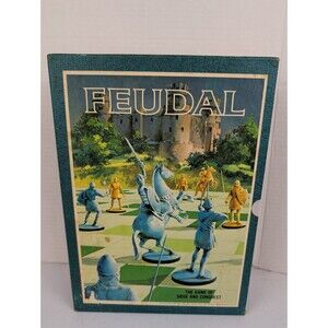 Feudal War Board Game 3M Bookshelf Vintage Strategy Military Castle 1967 COMP